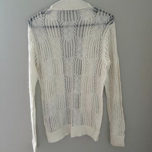 White knitted open cardigan, Size M